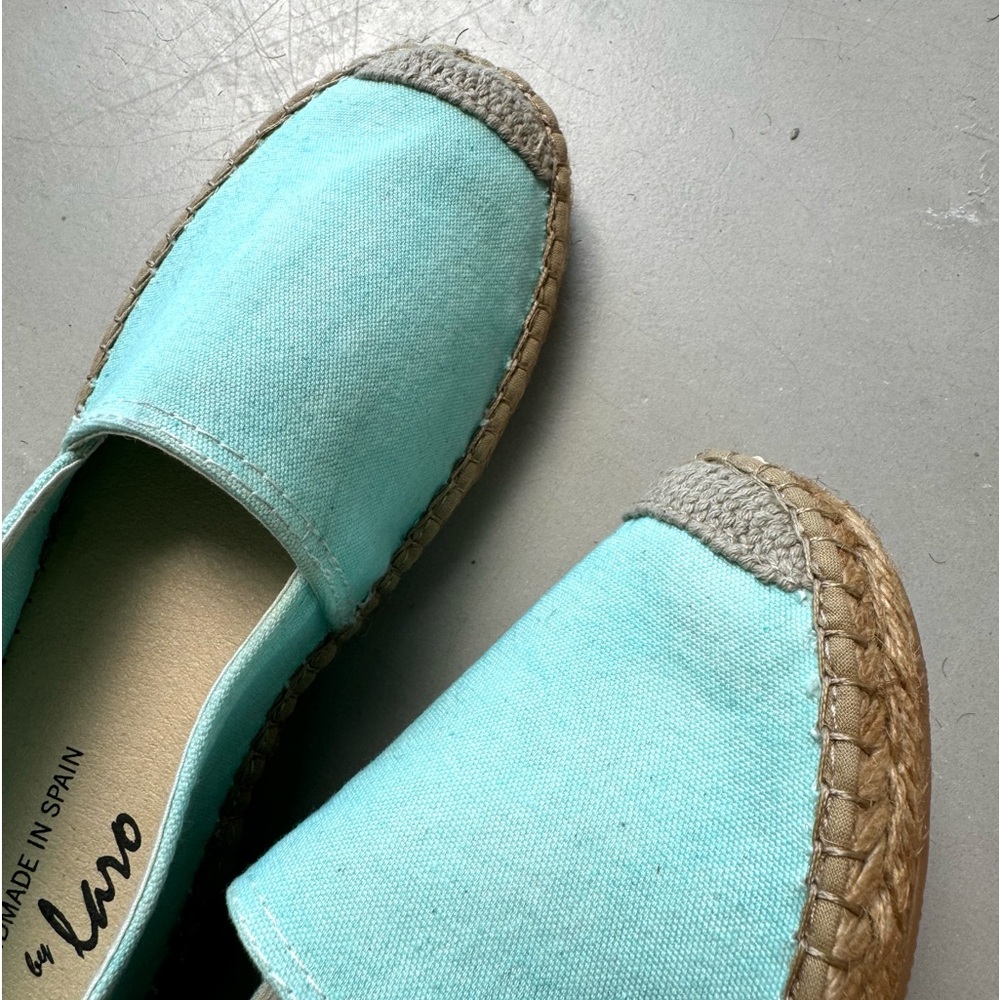 Espadrilles handmade in Spain in Aqua Blue color. Super comfy. New with tags